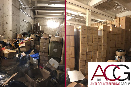 Raid to seizre counterfeit goods Jan2019